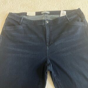 J. Jill Women's Straight Leg Jeans - Dark Blue